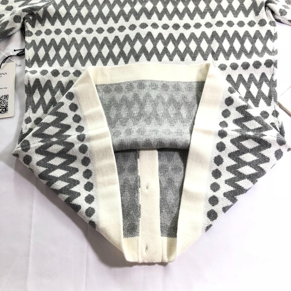 🆕Rodina Grey White Cardigan NEW size XS - Picture 4 of 8